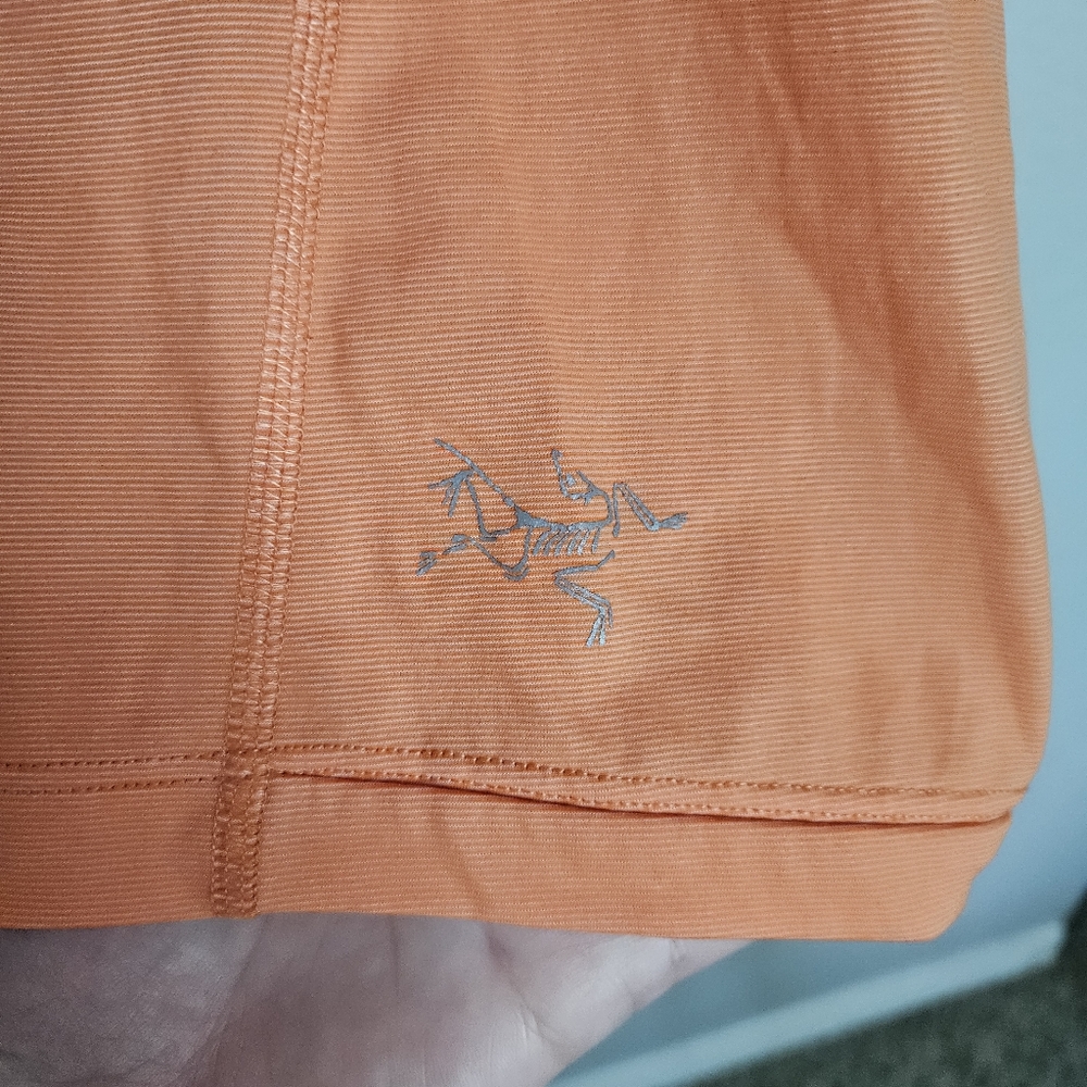 Arc'teryx Orange Motus Crew Short Sleeve Size M - Picture 4 of 11